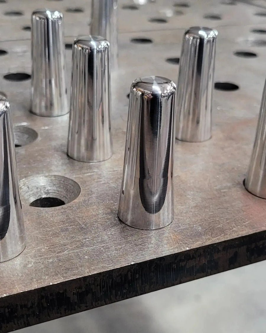Polished TIG back cap by JDA Machining